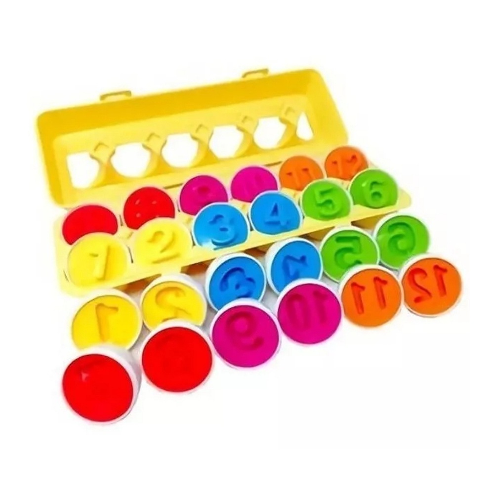 Juego Didáctico Niños Juguete Educativo Huevos De Colores