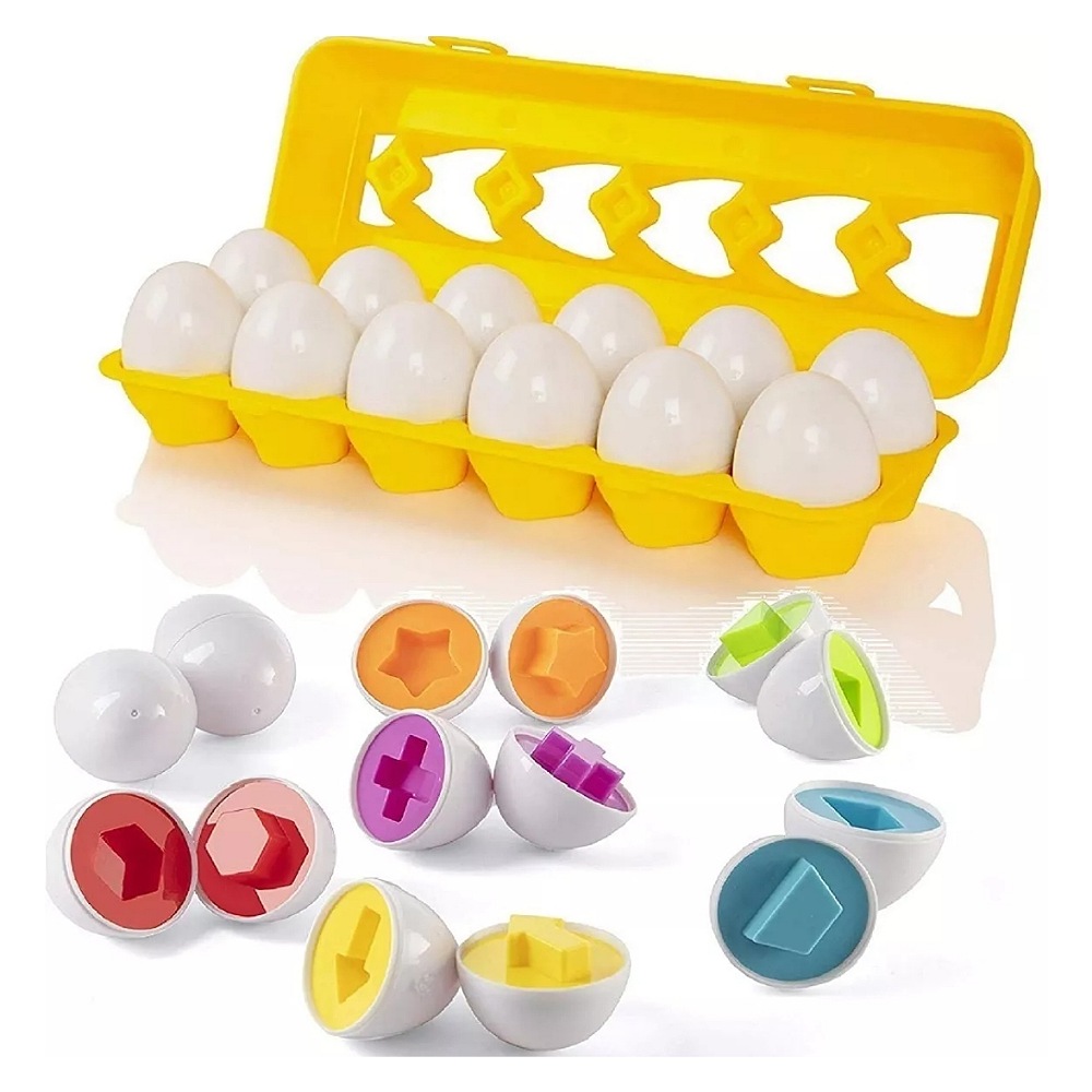 Juego Didáctico Niños Juguete Educativo Huevos De Colores