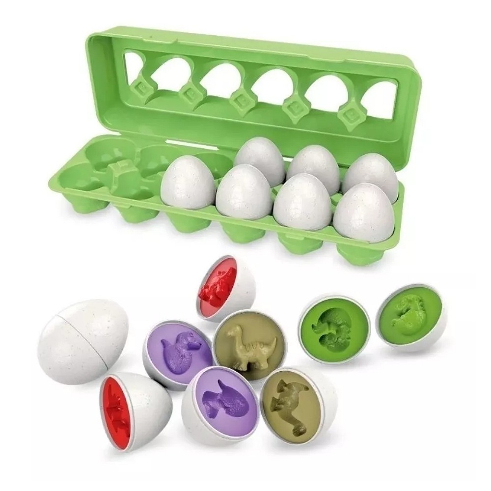 Juego Didáctico Niños Juguete Educativo Huevos De Colores