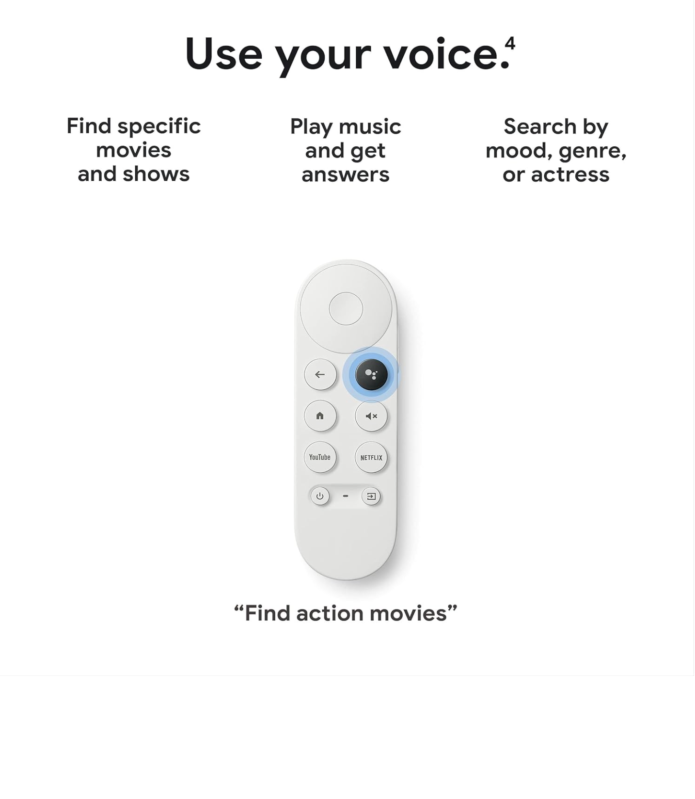 Dispositivo Streaming Google Chromecast HD with Google TV GA03131-US - Blanco