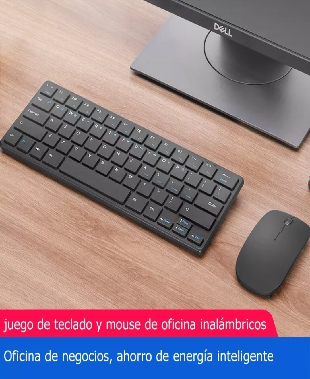 Kit Teclado Y Mouse Inalambrico Tecla Sensible, Tacto Suave