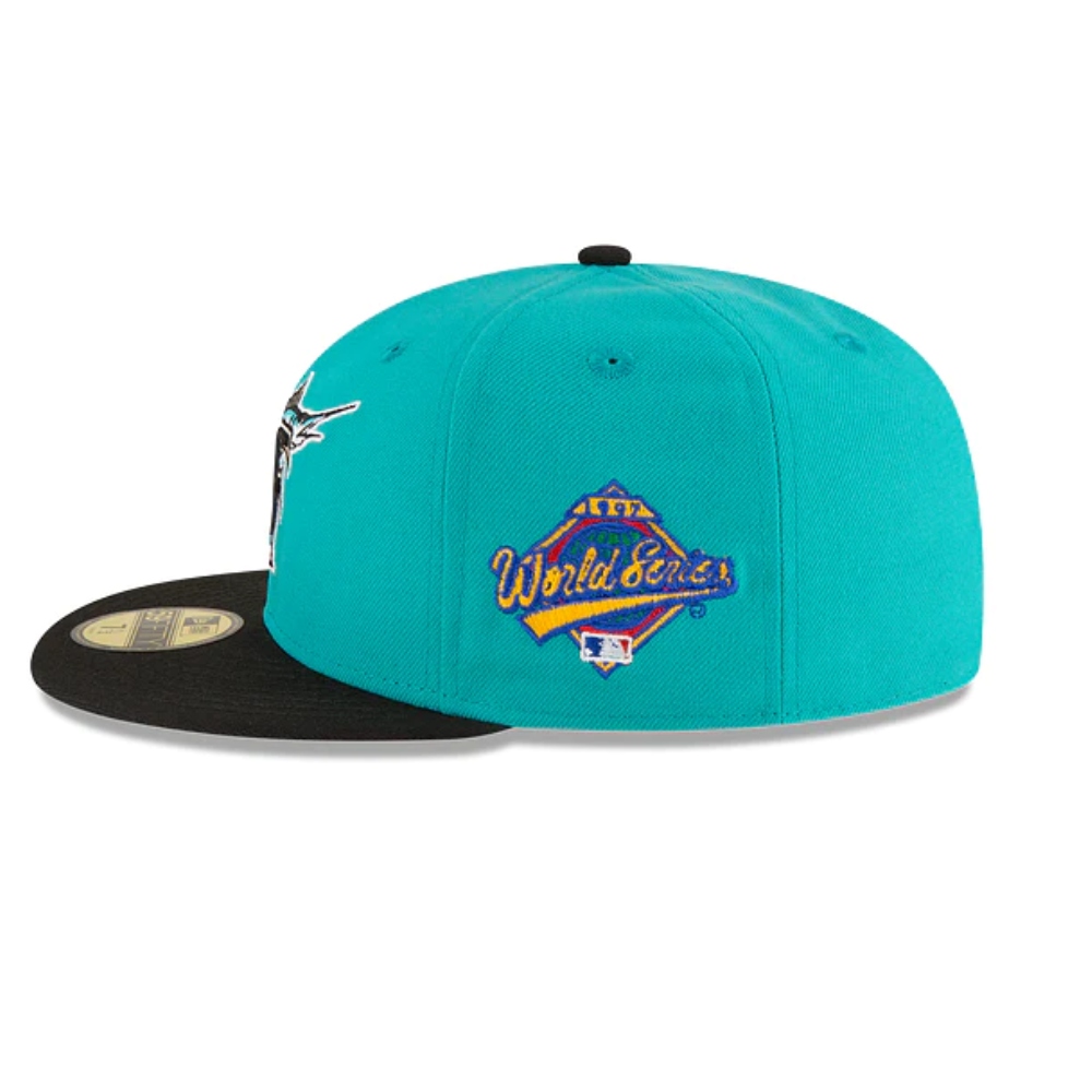 Gorra New Era Florida Marlins Verde-negro Wordl series 1997 11783654