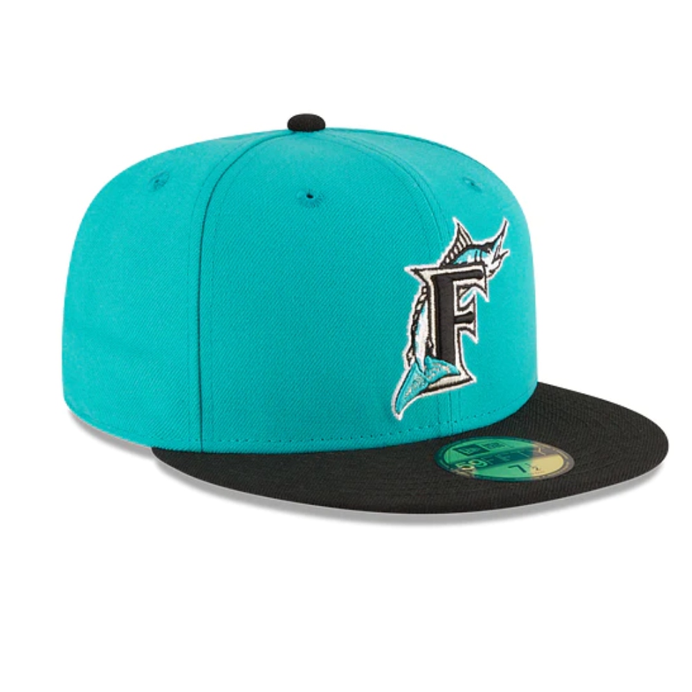 Gorra New Era Florida Marlins Verde-negro Wordl series 1997 11783654