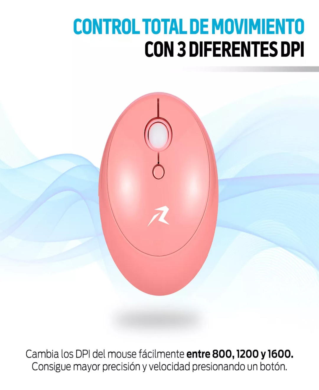 Kit Teclado Y Mouse Inalambrico Retro Vintage Usb Redlemon Color del teclado Rosa