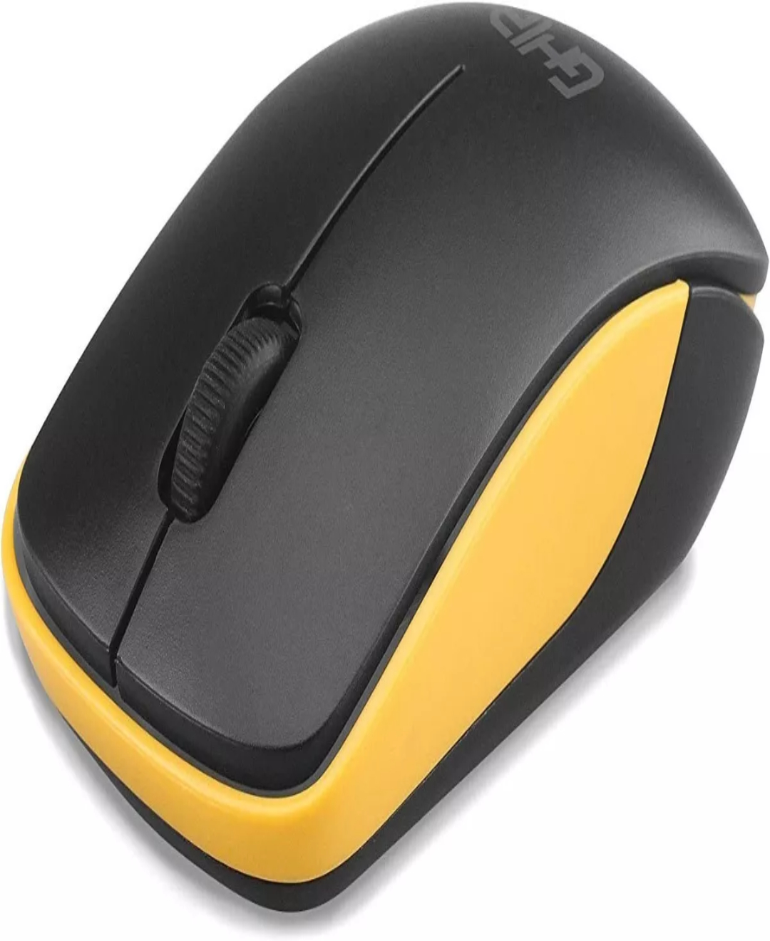 Kit de teclado y mouse inalámbrico Ghia GT4000 Español de color negro y amarillo