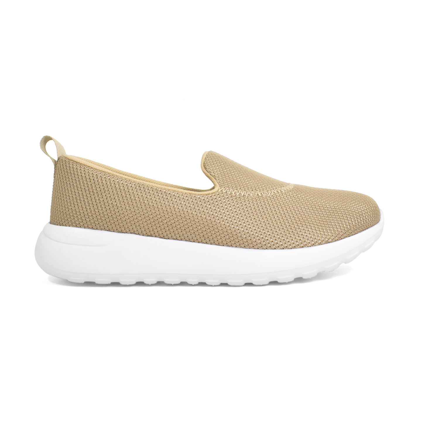 Tenis color beige para dama, calzado de descanso casual