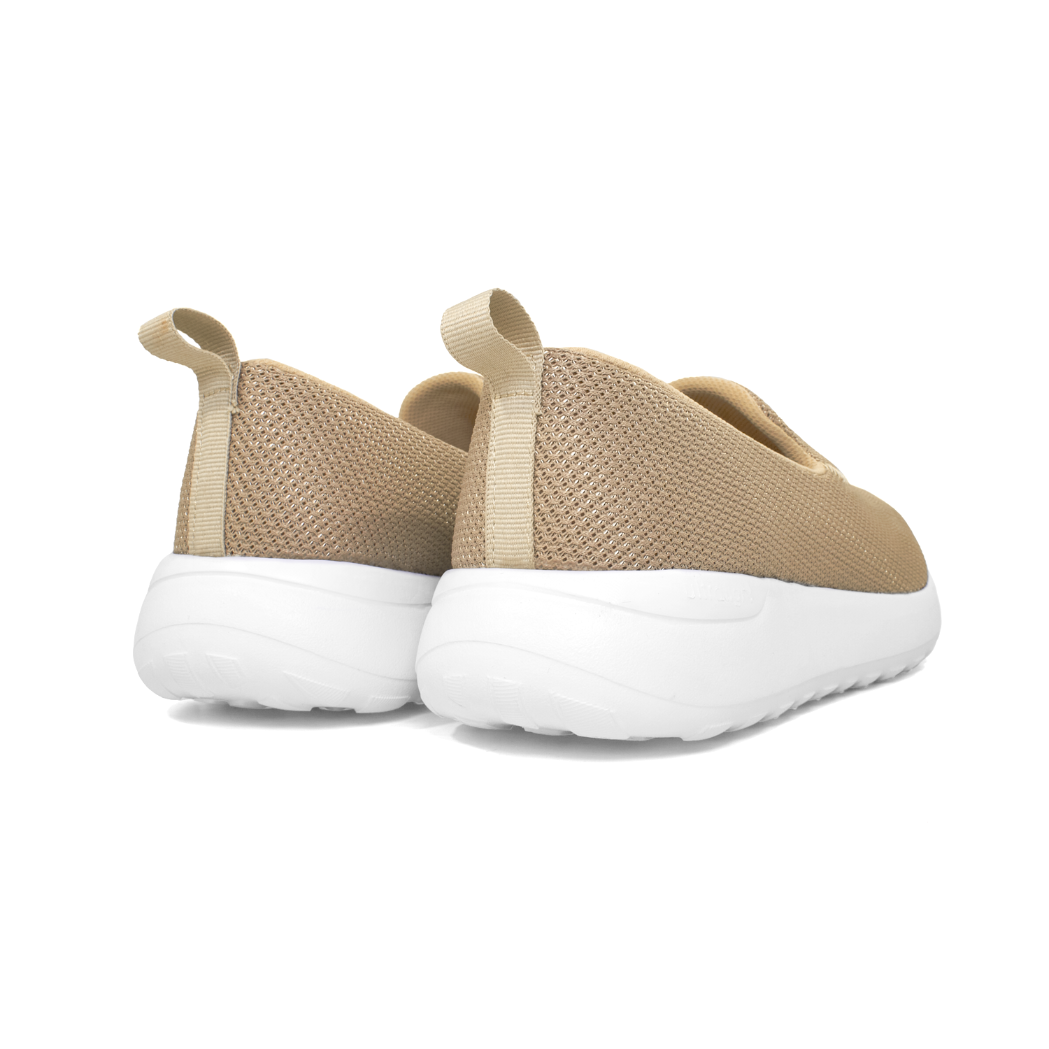 Tenis color beige para dama, calzado de descanso casual