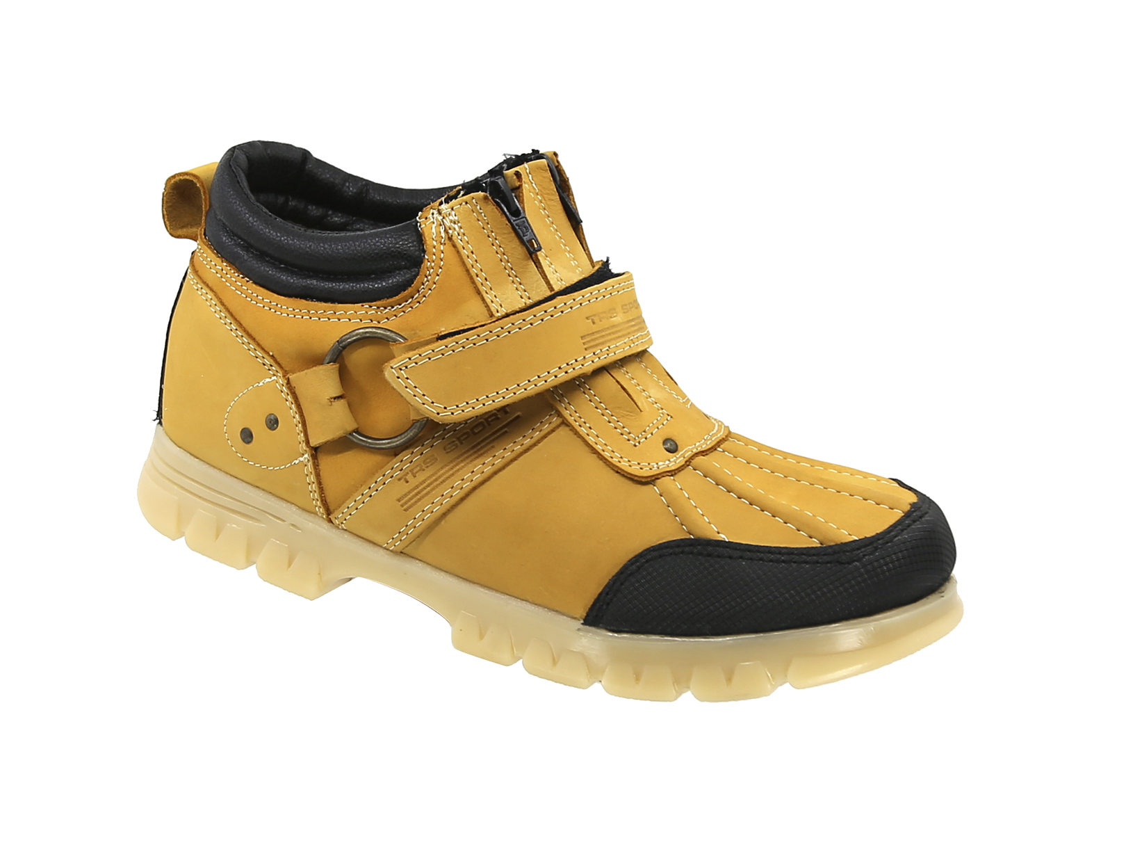 Tenis Urbano Trs Sport 8301 Piel Miel Ambar Para Caballero