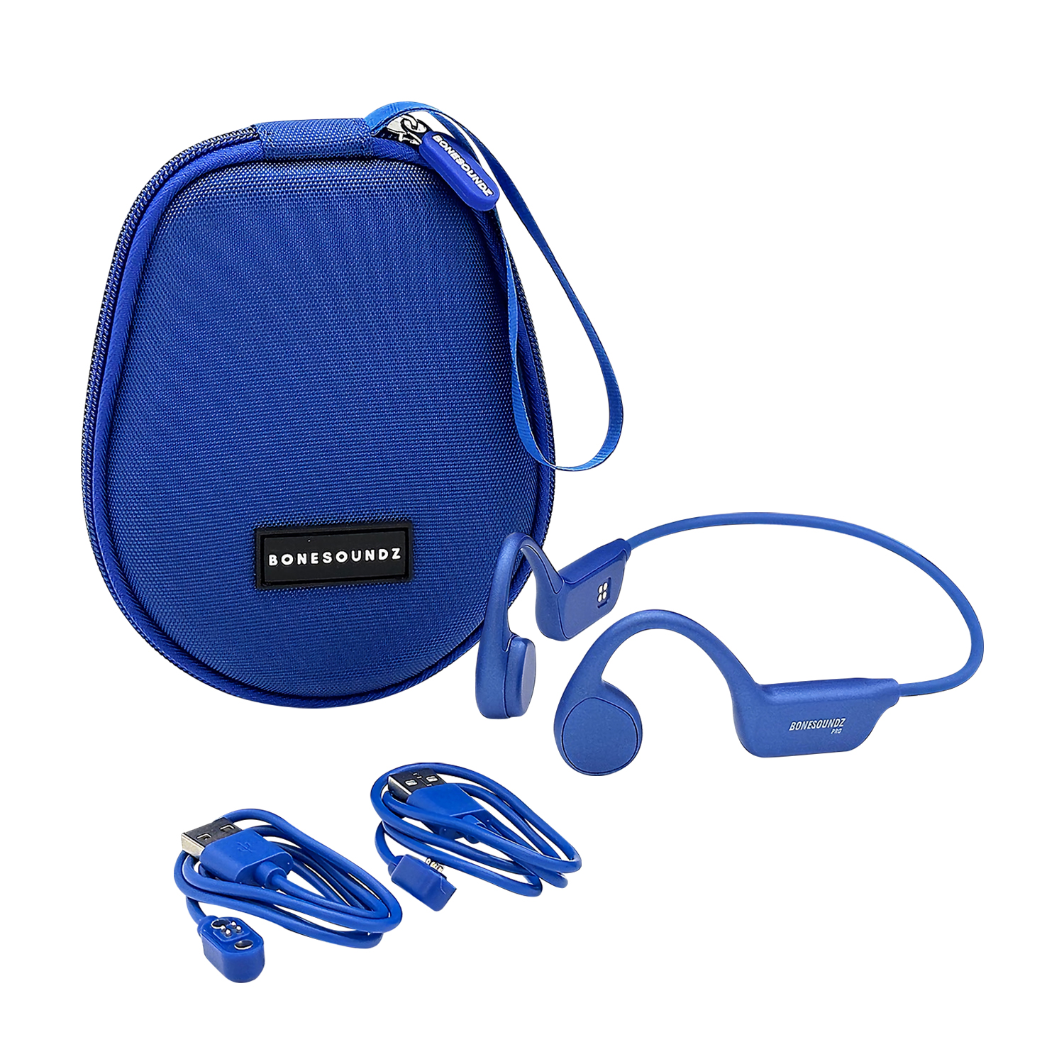 BONESOUNDZ AUDIFONOS CONDUCCION ÓSEA CON IPX8 AZUL