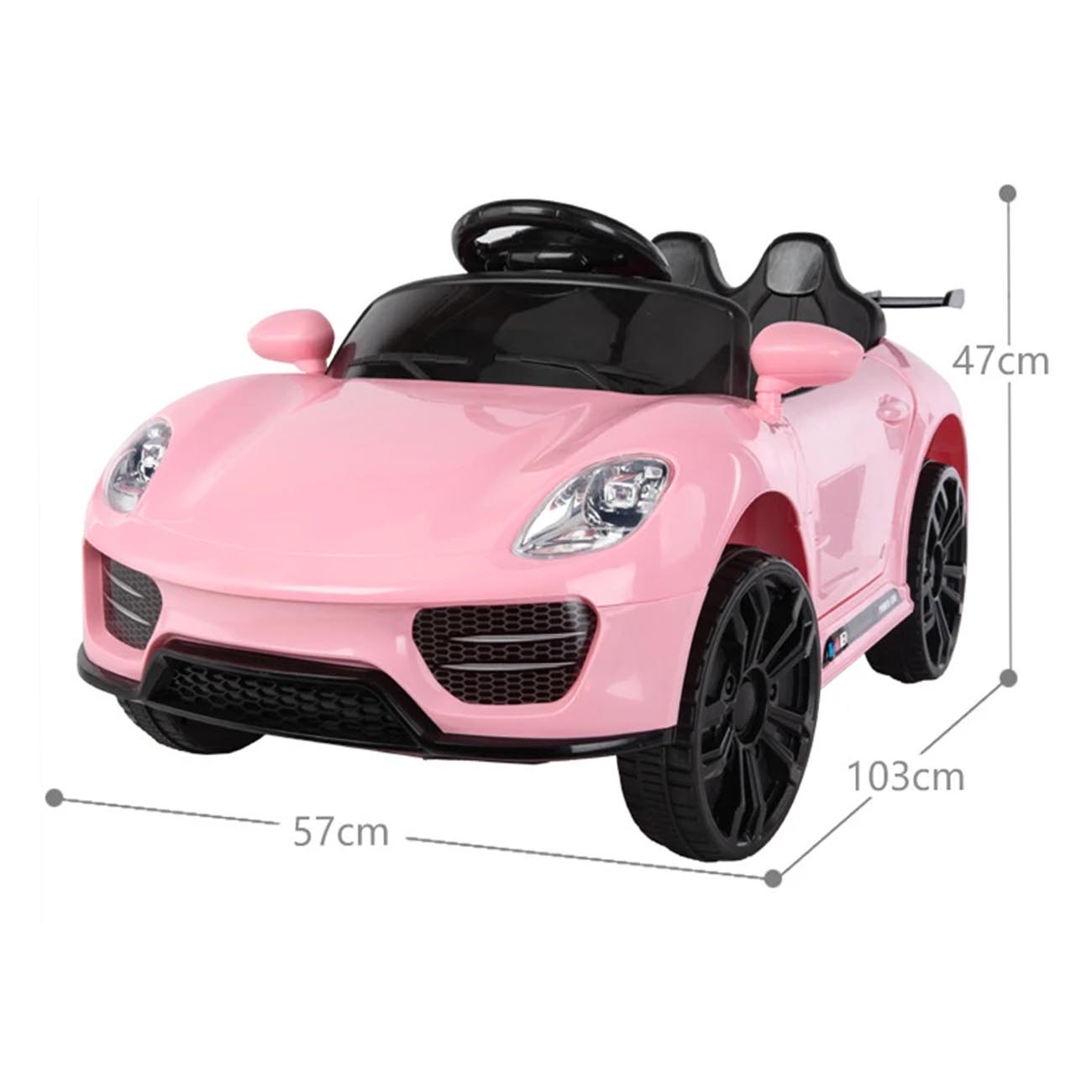 Carro Montable Electrico 12V Deportivo Tipo Porsche 918 Rosa