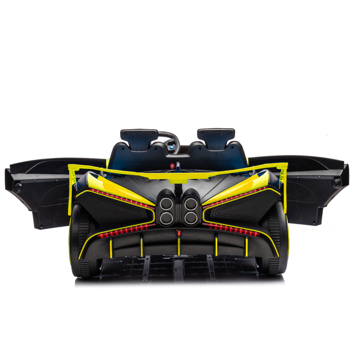 Carro Montable Electrico 12V Deportivo Tipo Bugatti Bolide 806 Amarillo
