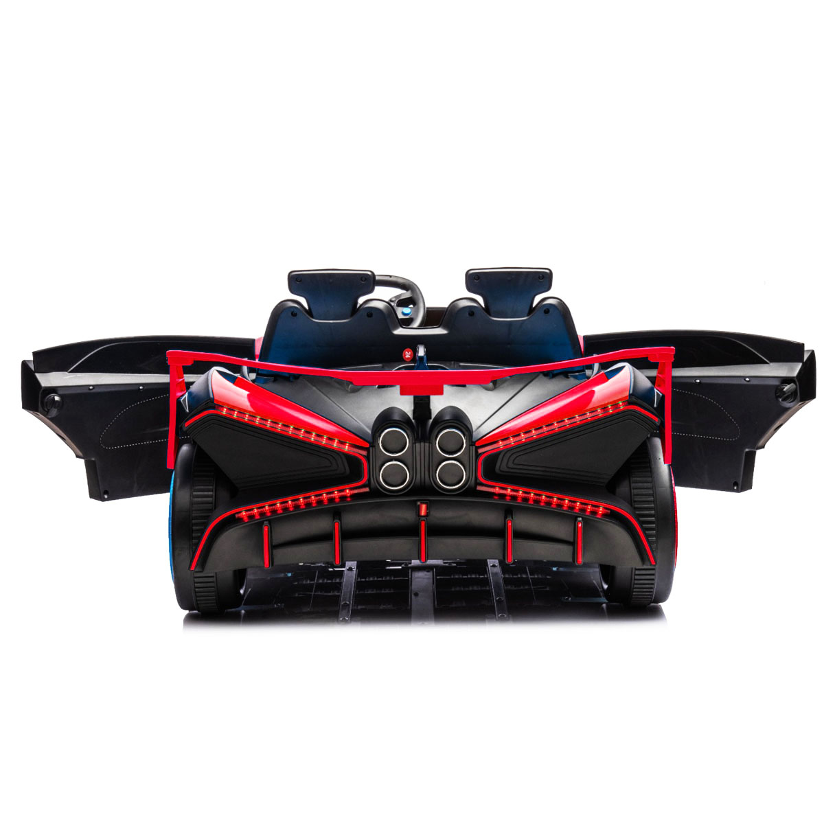 Carro Montable Electrico 12V Deportivo Tipo Bugatti Bolide 806 Rojo
