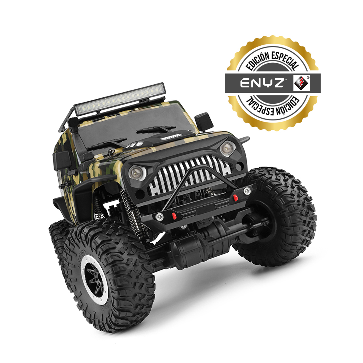 Carro Control Remoto 4x4 off-road 15Km/h 1:10 Jeep Buggy Razer RC Camioneta WLtech WLtoys 104311 Militar