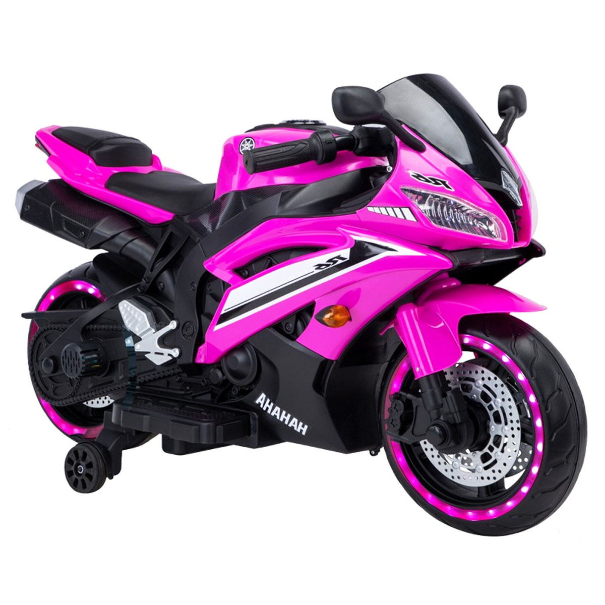 Moto Deportiva Electrica R6 Montable 12V A-666 Rosa
