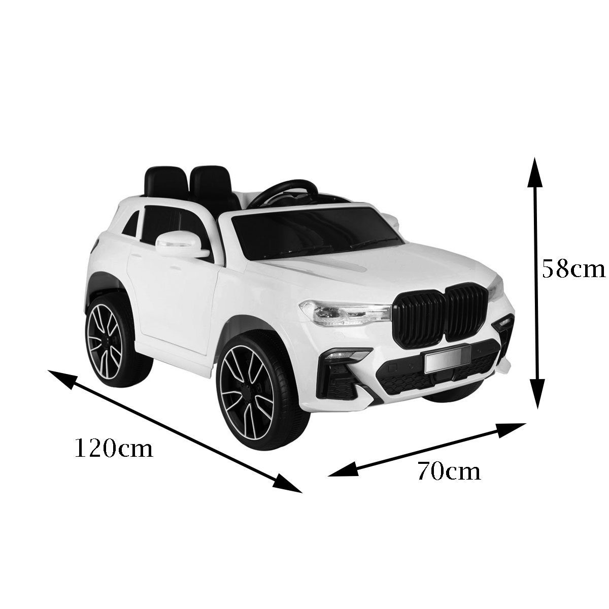 Carro Montable Electrico 12V BMW X8 Blanco