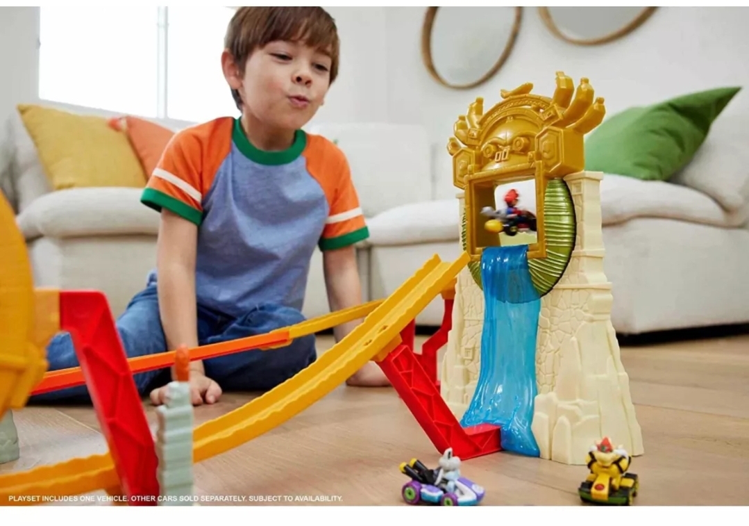 Hot Wheels Mario Kart Pista De Juguete Carrera En La Selva