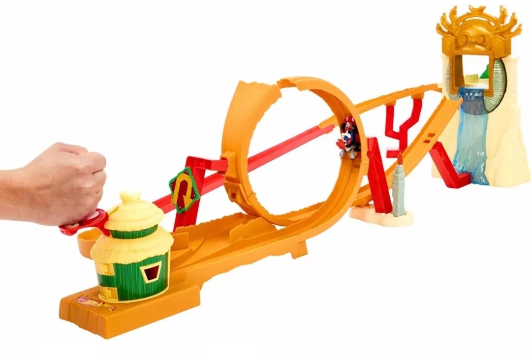 Hot Wheels Mario Kart Pista De Juguete Carrera En La Selva