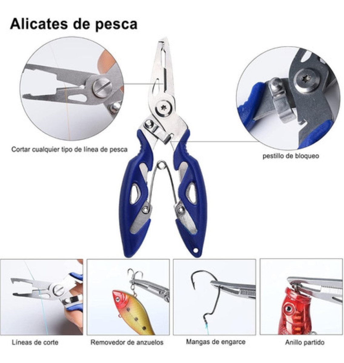 Kit De Accesorios Para Pesca 264 Piezas Con Caja Negro