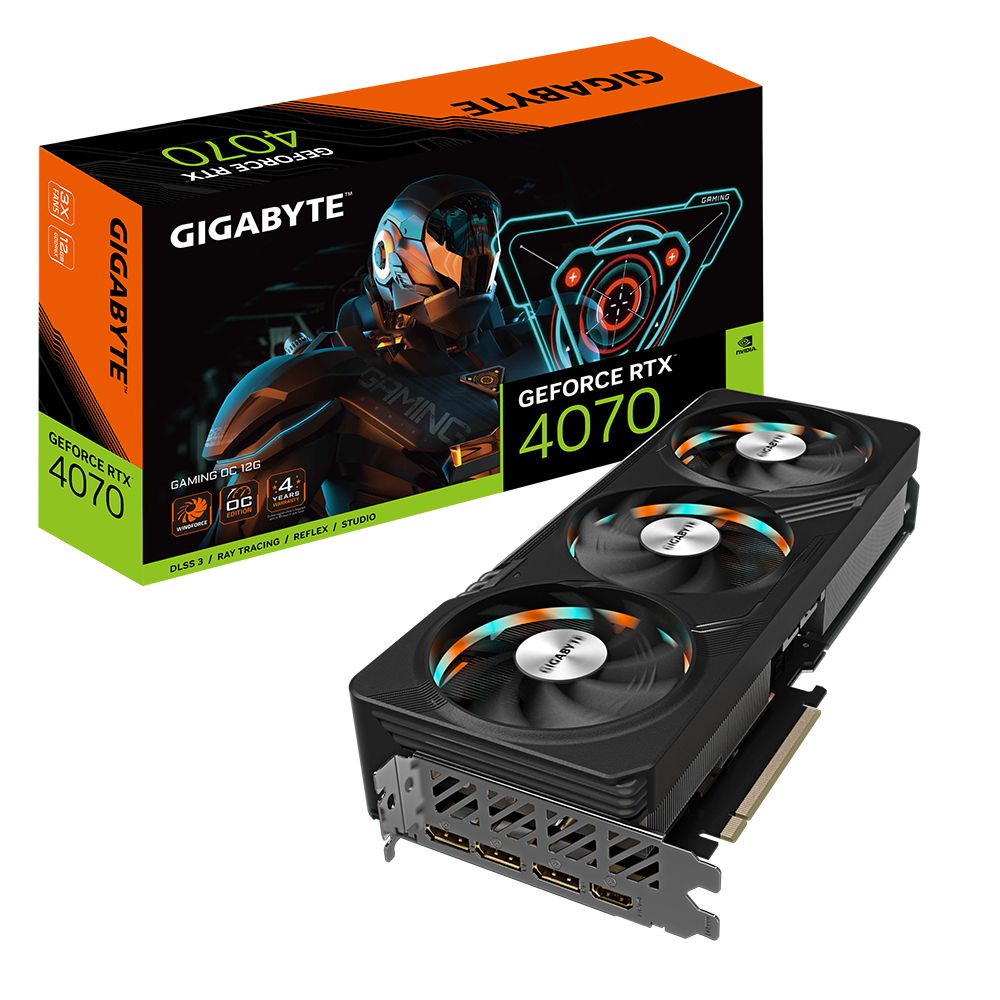 TARJETA DE VIDEO GIGABYTE RTX 4070, 12GB GDDR6