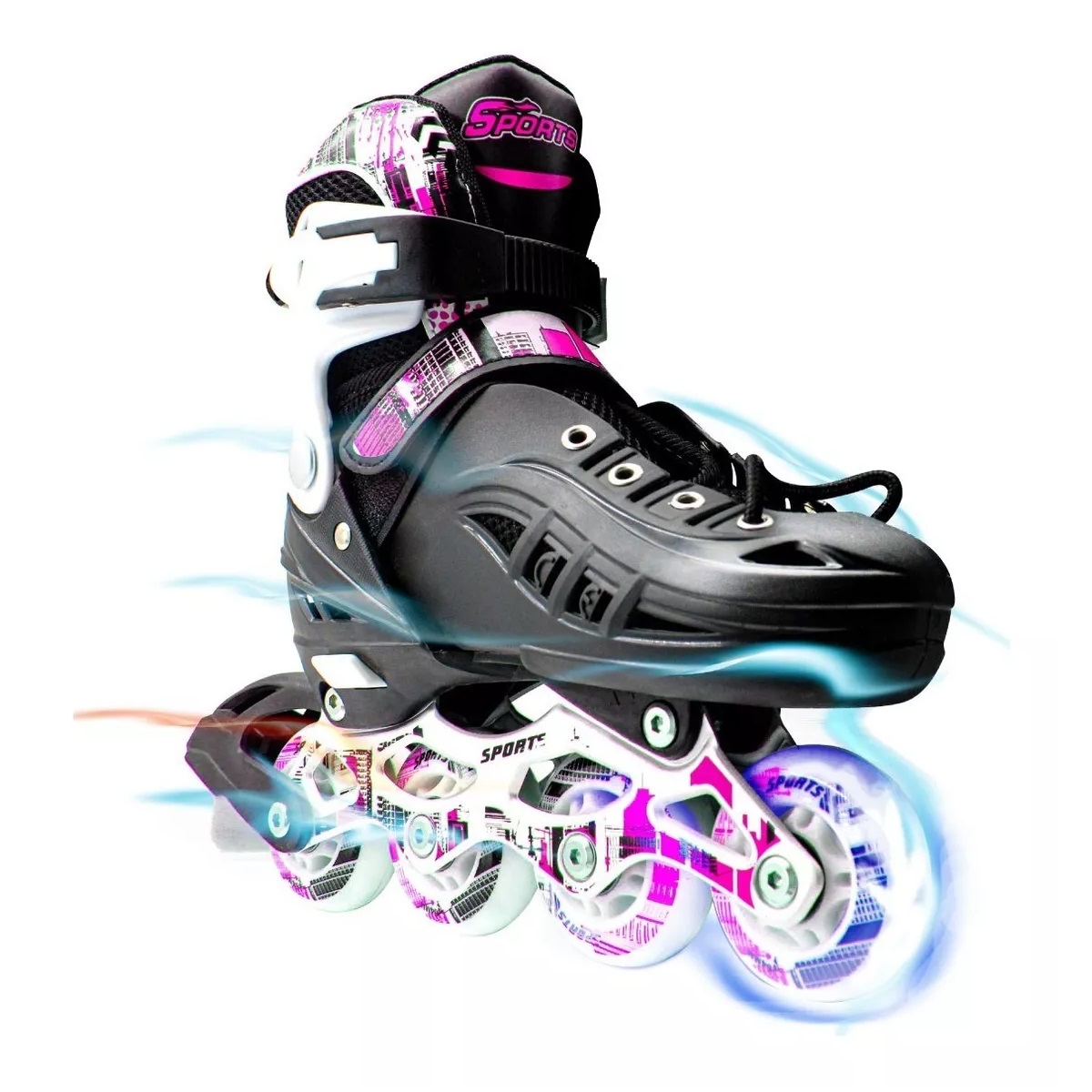 Patines En Linea Rollers Ajustables Adolescentes Adultos