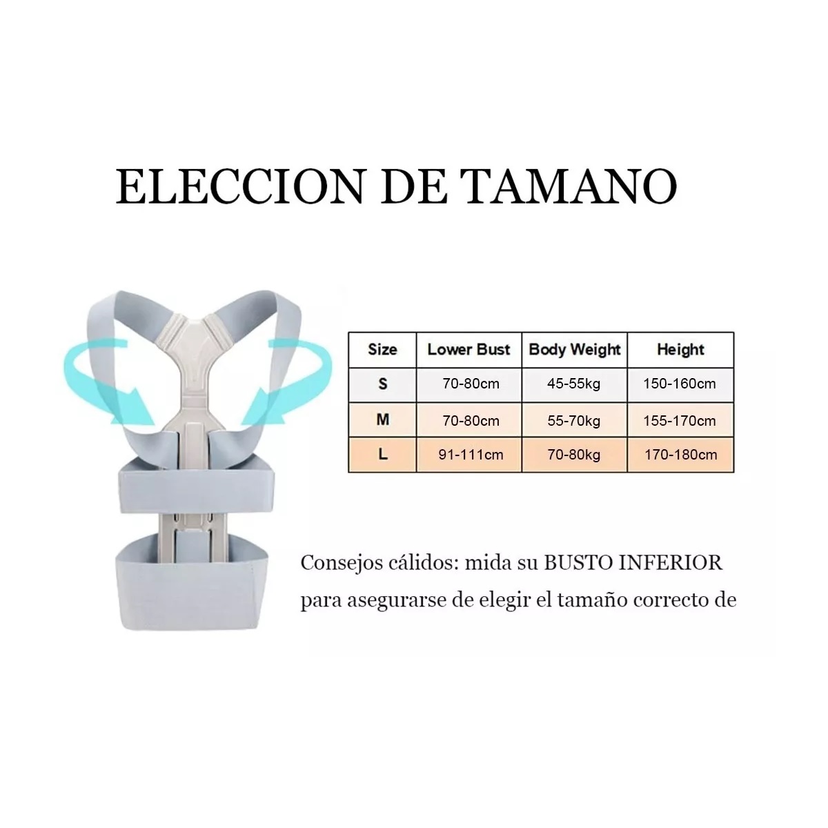 Corrector De Postura De Espalda Para Corregir La Joroba S