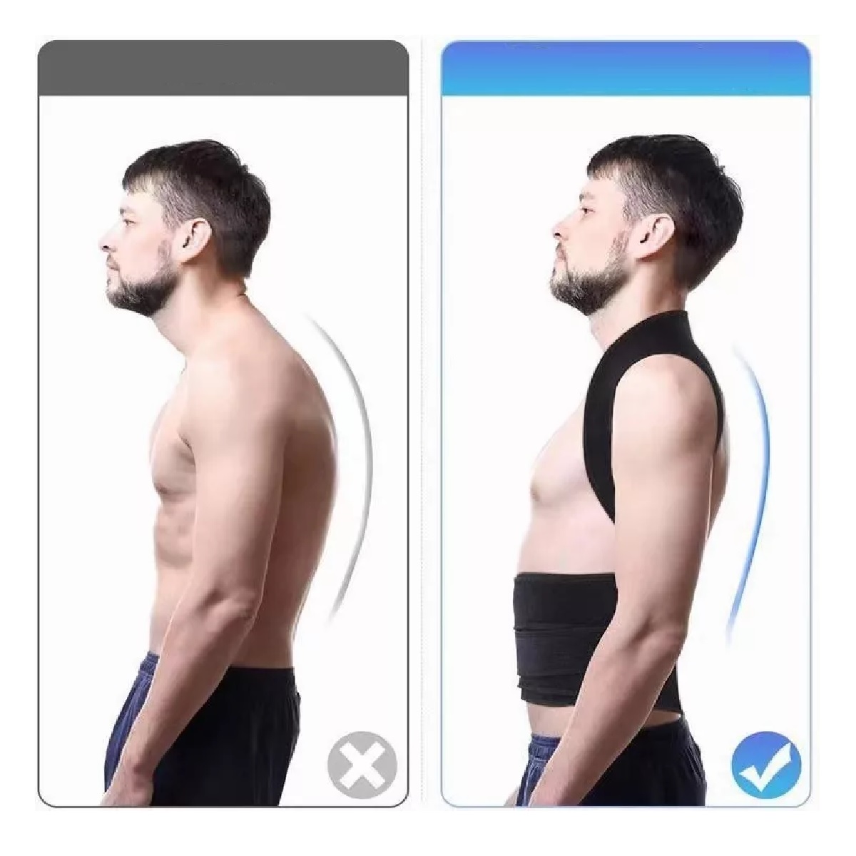 Corrector Postura Espalda Para Hombre Y Mujer Ajustable Faja M
