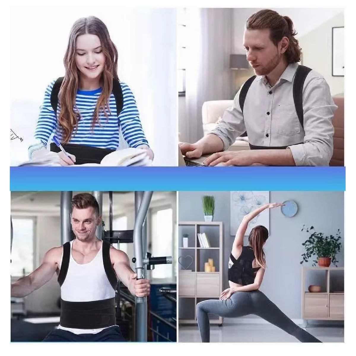 Corrector Postura Espalda Para Hombre Y Mujer Ajustable Faja M