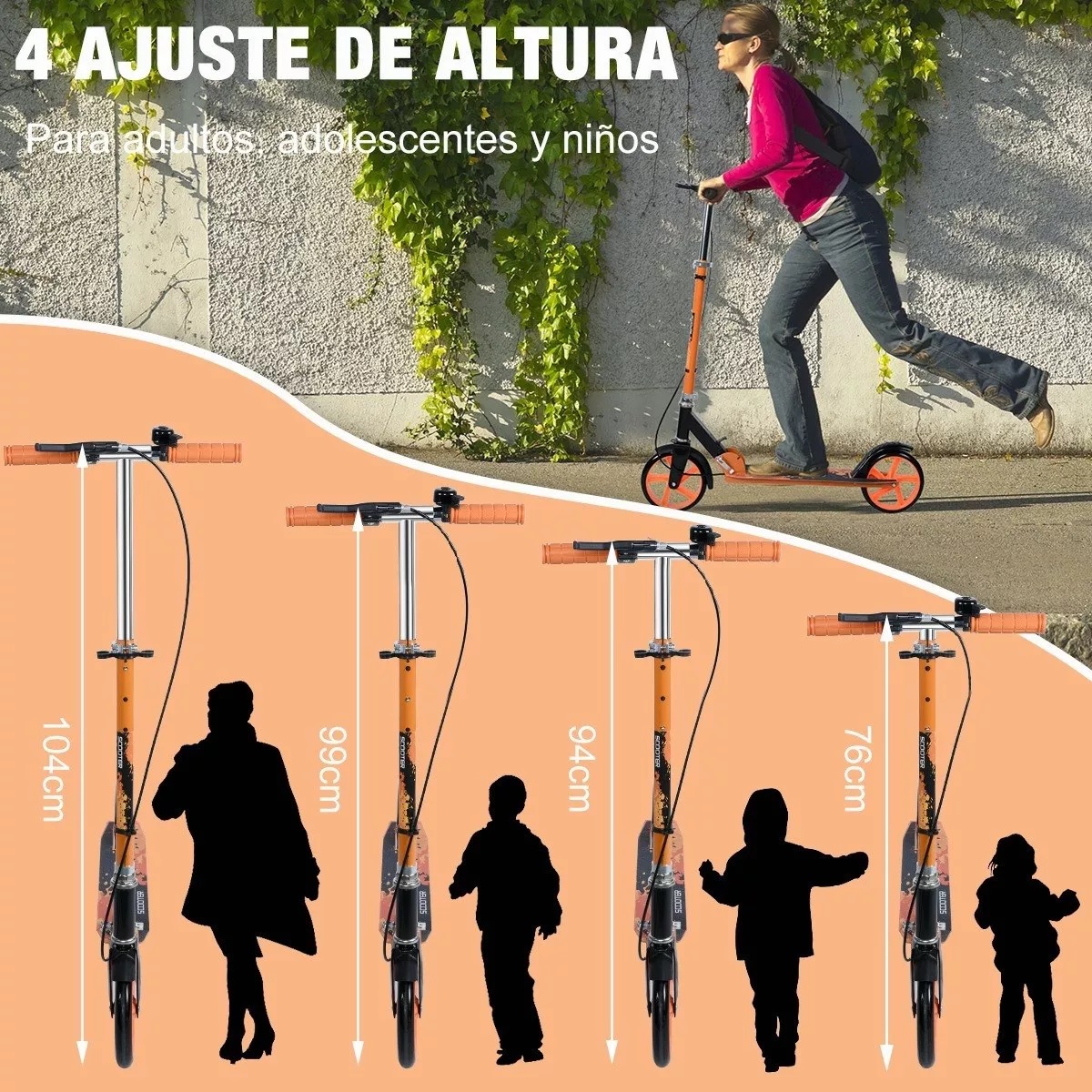 Patinete de 4 ruedas King Scooter