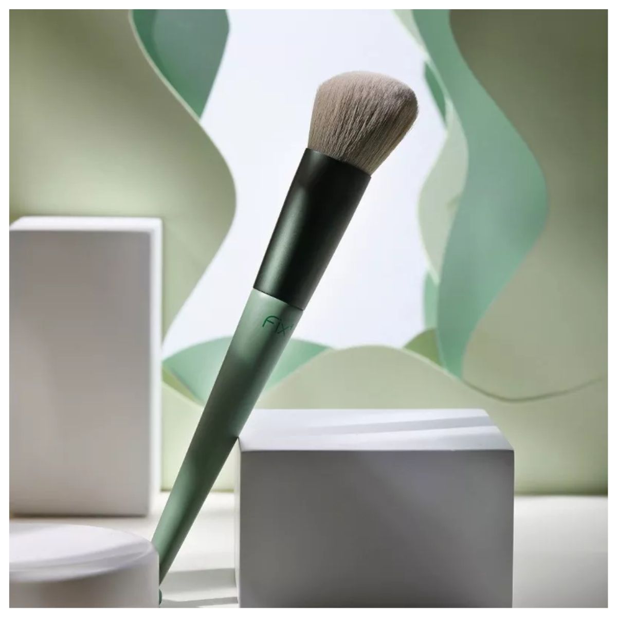 Set De Brochas De Maquillaje Profesional 13 Pcs, Color Verde