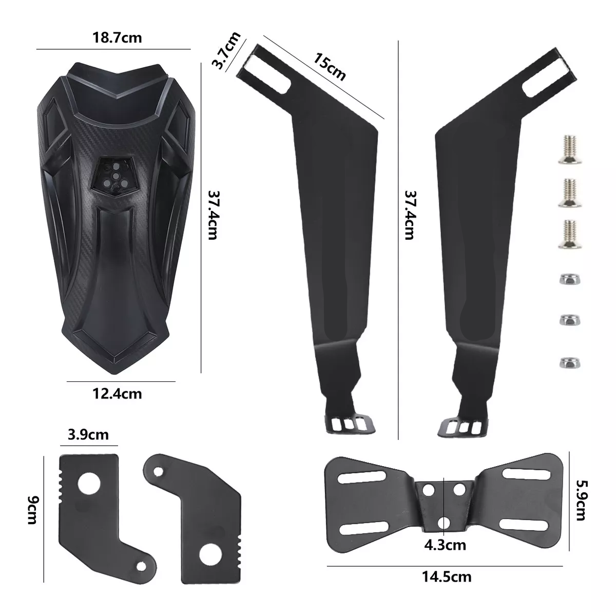 Universal Salpicadera Trasera Para Motos 130-160mm