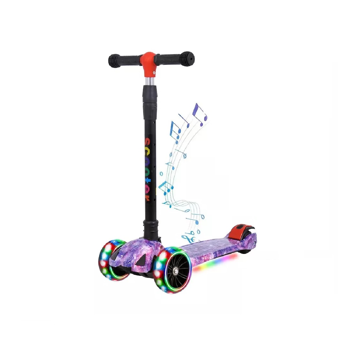 Scooter Para Niños Con Luces Led Y Música