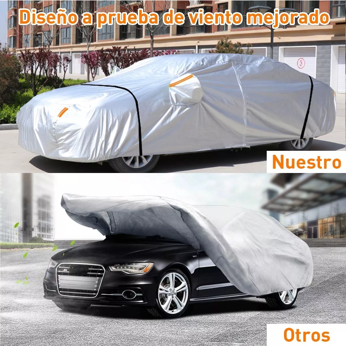 Cubierta Funda Para Auto Impermeable Accesorios Carro 4.9m
