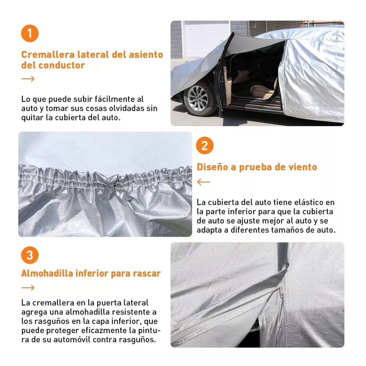 Cubierta Funda Para Auto Impermeable Accesorios Carro 4.9m