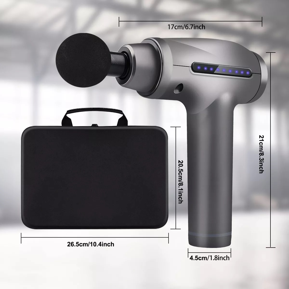 Pistola De Masaje Muscular 30 Velocidad 2600mah