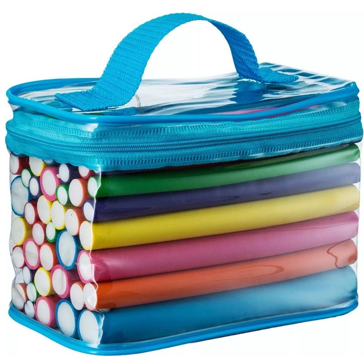 Rizadoras Paquete 42 Rulos Flexibles De 7 Para Cabello coloridos 