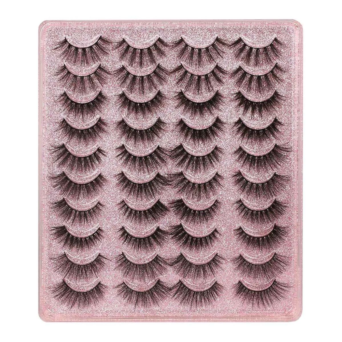 20 Pares De Pestañas Postizas 3d Mixtas Visón Natural Ojos