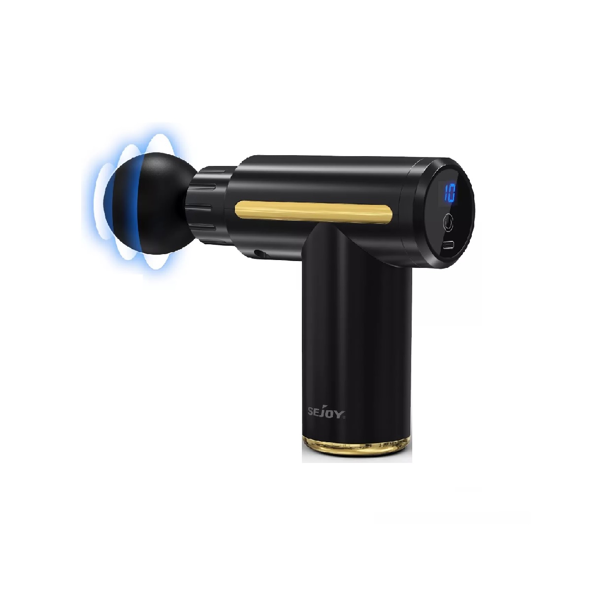 Pistola De Para Masaje Muscular Pistola De Percusion Negro