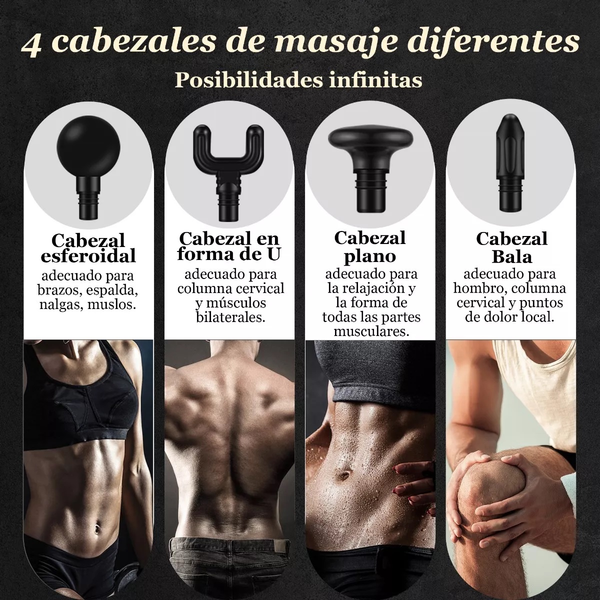 Pistola De Para Masaje Muscular Pistola De Percusion Rojo