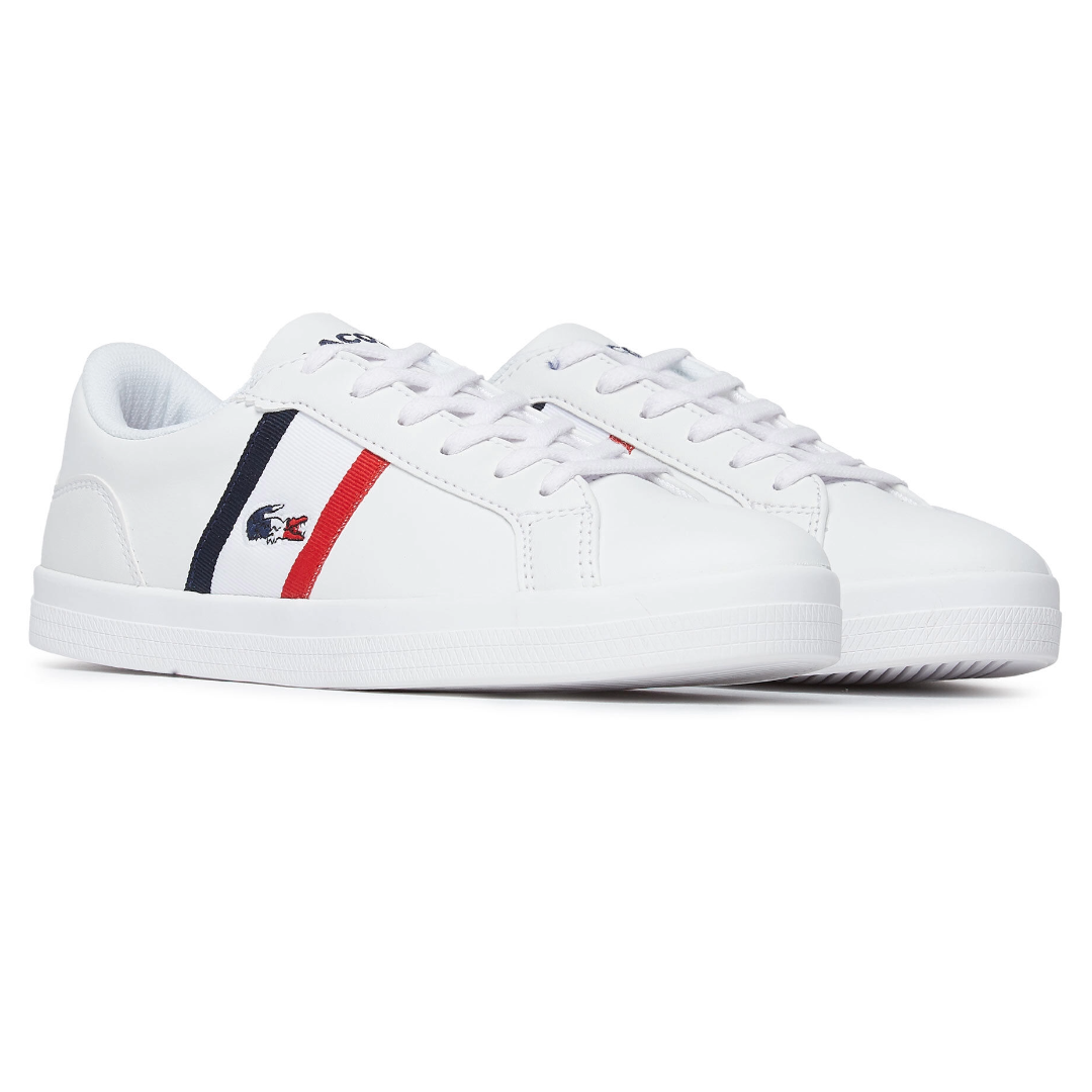 Tenis Casuales Mujer Lacoste Lerond Tri 1 Qsp Blanco.