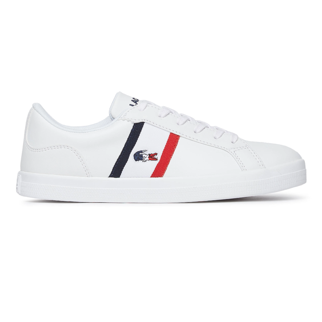 Tenis Casuales Mujer Lacoste Lerond Tri 1 Qsp Blanco.
