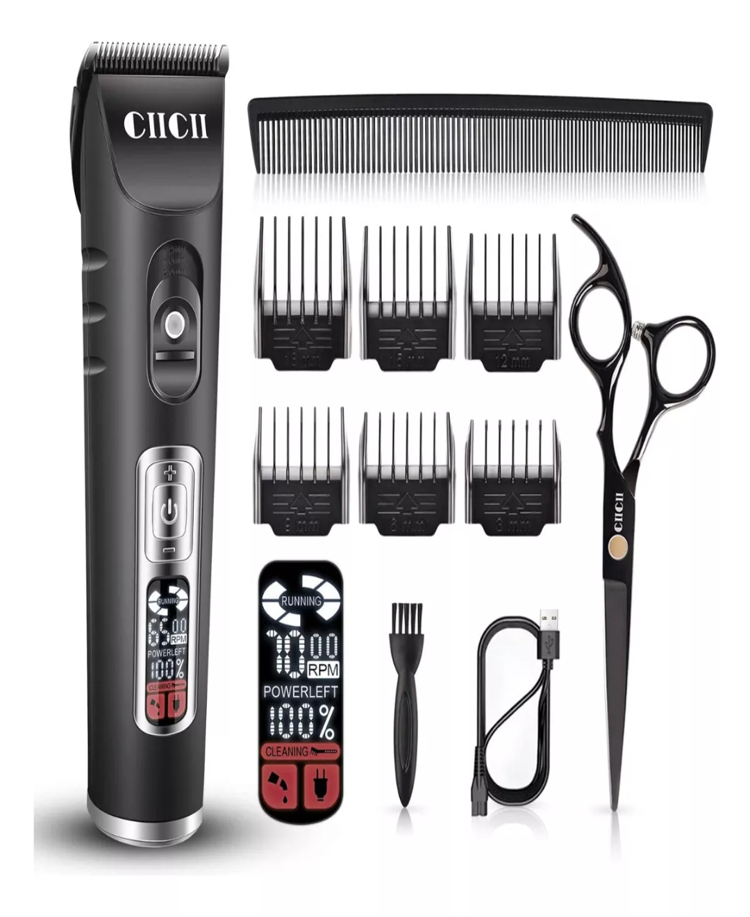 Ciicii Cortadora De Cabello Maquina Cortar Pelo Inalambrica