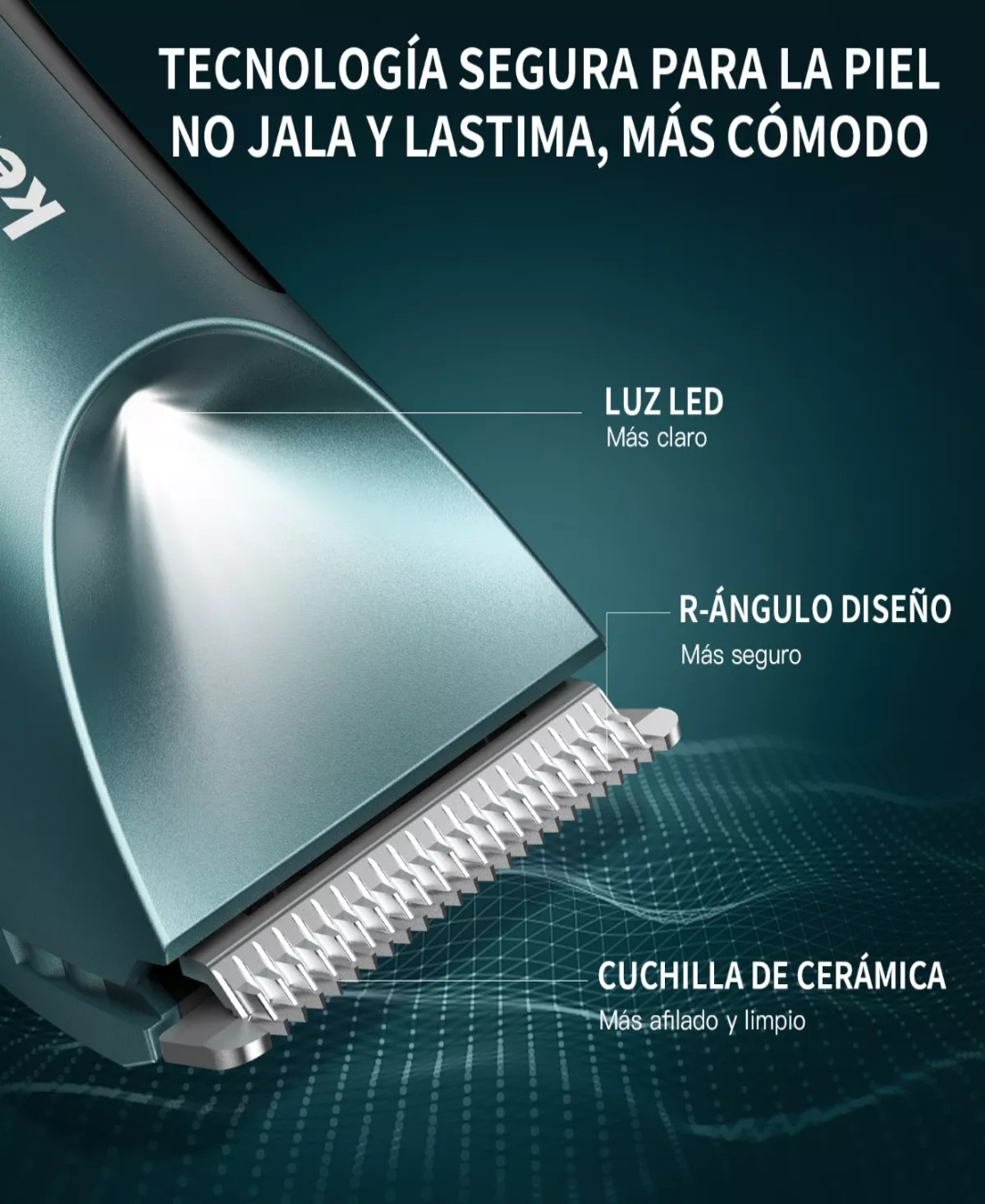 Rasuradora Eléctrica Recargable Corporal Zonas Intimas + Luz