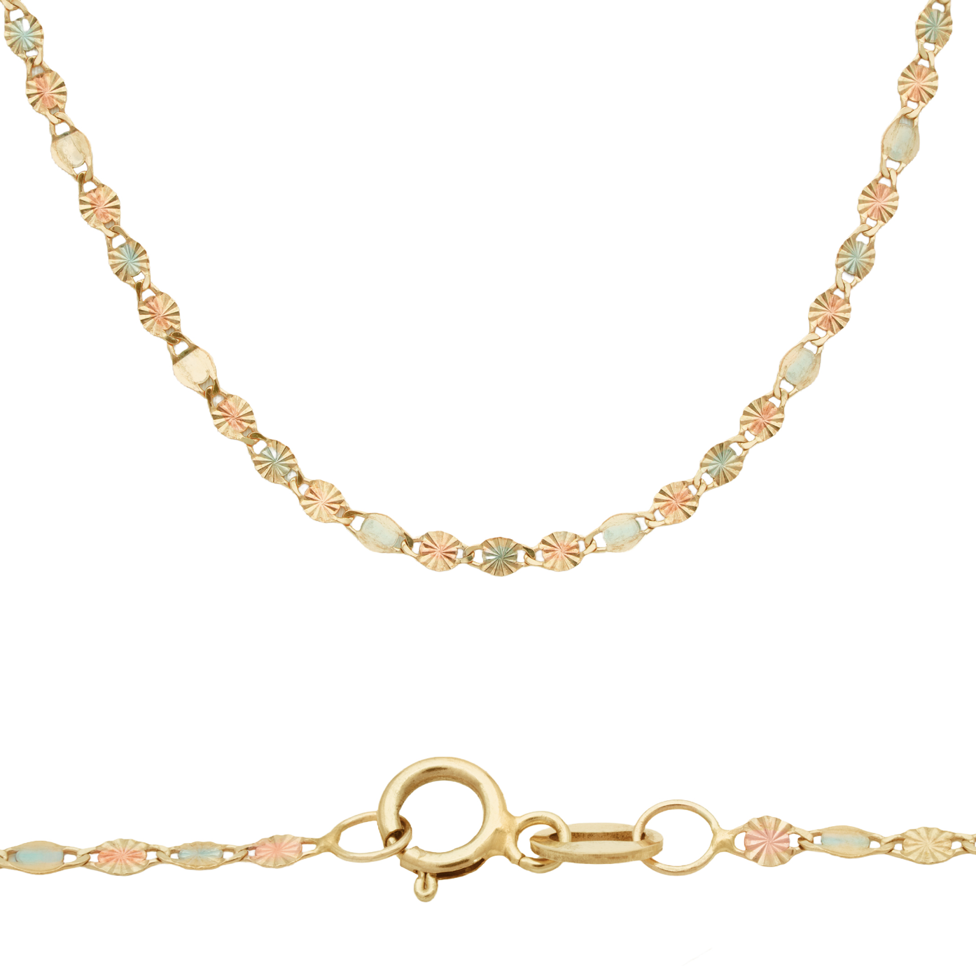 Cadena Florentino 3 Oros  Oro 10 Kilates.