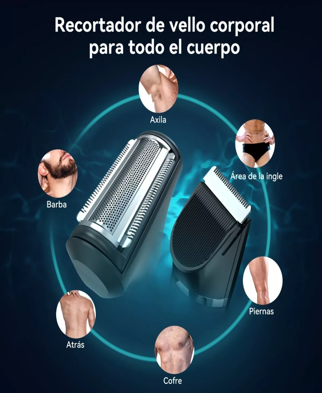 Rasuradora Afeitadora Eléctrica Corporal Y Zonas Íntimas