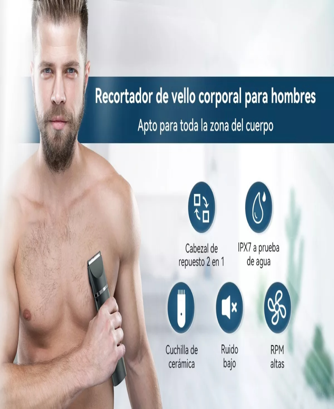 Cortadora de pelo corporal para online hombre