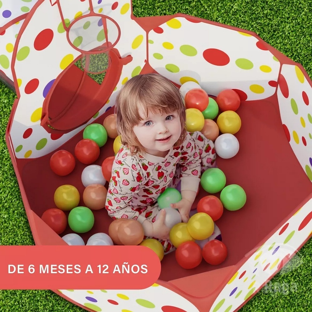 Tunel Alberca De Pelotas Gusano Casa De Niños Juegos Canasta