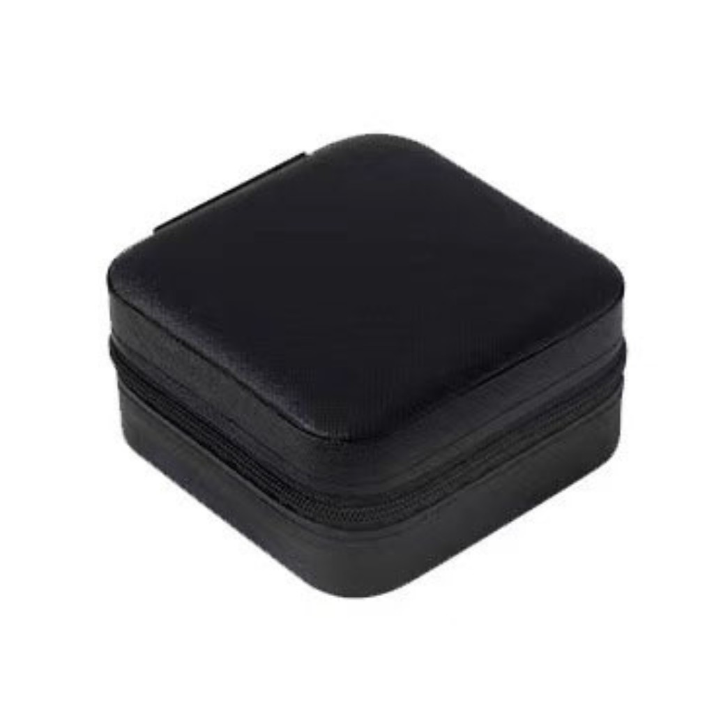 Joyero Portátil de Cuero - Organizador de Joyas NEGRO