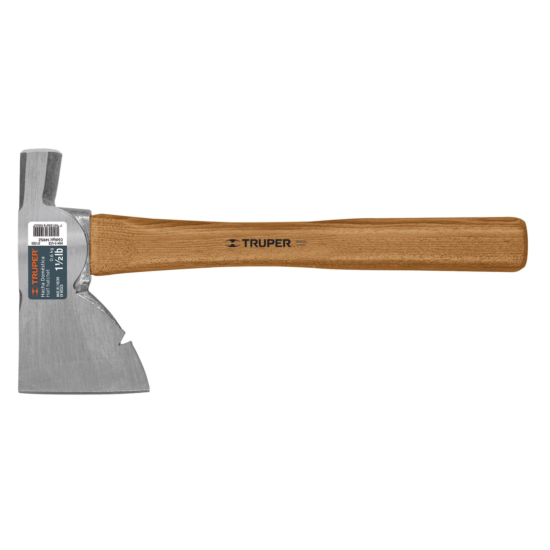 HACHA DOMÉSTICA 1-1/2 LB, MANGO HICKORY 14", TRUPER 14952