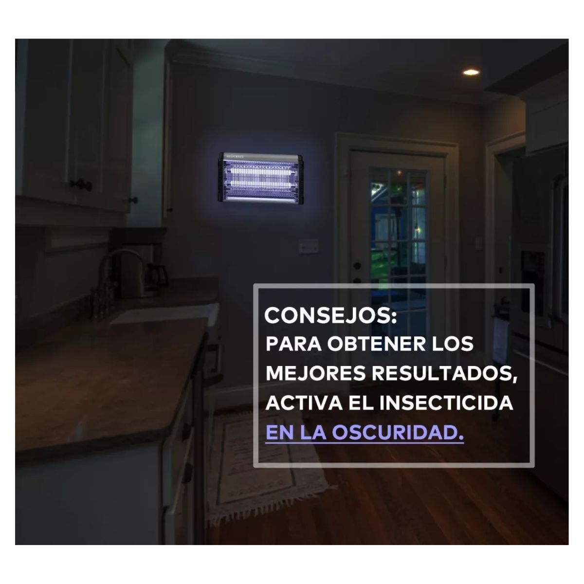 Lámpara Mata Mosquitos Eléctrico Matamoscas 20w, Negro