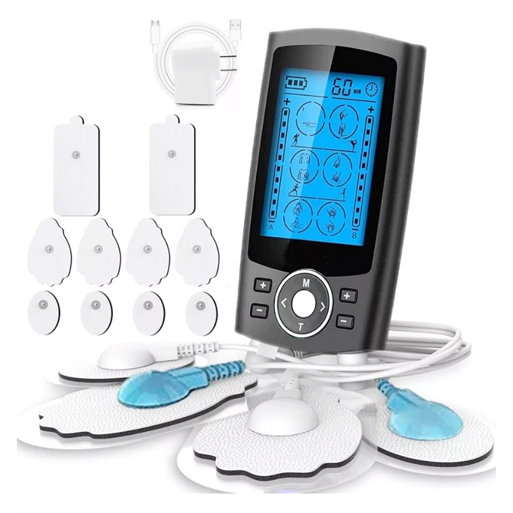 Tens/ems Electroestimulador De Pulso Recargable 24 Modos